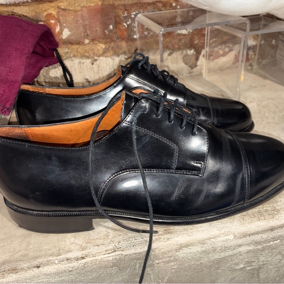 BOSTONIAN CLASSICS FIRST FLEX MEN’S Oxford Leather Dress Shoes Sz 8.5m Black main image 4